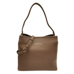 Mario Valentino Borsa a Spalla Brixton Donna in Ecopelle Martellata Tortora con Pochette