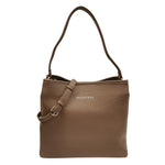 Mario Valentino Borsa a Spalla Brixton Donna in Ecopelle Martellata Tortora con Pochette