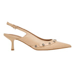 Guess Chanelle Donna in Pelle Nudo con Accessori in Metallo 4G peony e Tacco Alto 70mm