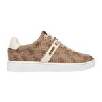 Guess Sneakers Donna in Ecopelle Beige Britz 4G Logo