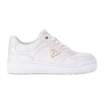 Guess Sneakers Donna in Ecopelle Bianca Miriam Triangolo Logo