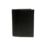 John Richmond Portacarte Uomo in Pelle Nera con Logo Laterale