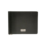 John Richmond Portafoglio Uomo in Pelle Nera con Fermasoldi