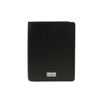 John Richmond Portacarte Verticale Uomo in Pelle Nera con Zip