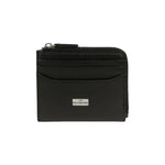 John Richmond Portacarte Uomo in Pelle Nera con Zip All Around