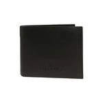 John Richmond Portafoglio Uomo in Pelle Nera con Logo Inciso Frontale