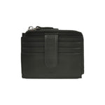 John Richmond Portacarte Uomo in Pelle Nera con Zip e Linguetta