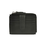 John Richmond Portacarte Uomo in Pelle Nera con Zip e Linguetta