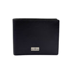 John Richmond Portafoglio Uomo in Morbida Pelle Blu con Targhetta