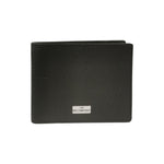 John Richmond Portafoglio Uomo in Morbida Pelle Nera con Targhetta