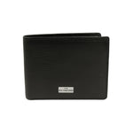 John Richmond Portafoglio Uomo in Pelle Martellata Nera con Portamonete