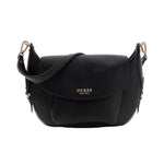 Guess Borsa a Tracolla Donna Marsha in Ecopelle Nera Martellata