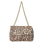 Gaelle Borsa a Tracolla Grande Donna in Ecopelle Maculata con Catena Oro