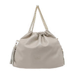 By Byblos Sacca a Mano Donna Smeraldo in Ecopelle Beige con Tracolla