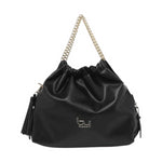 By Byblos Sacca a Mano Donna Smeraldo in Ecopelle Nera con Tracolla