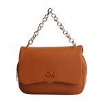 By Byblos Borsa a Tracolla Donna in Ecopelle Cuoio con Catena Dorata