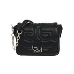 By Byblos Borsa a Tracolla Donna in Ecopelle Nera con Logo