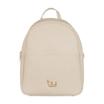 By Byblos Zaino Donna in Saffiano Beige con Tasca Frontale