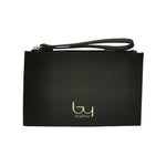 By Byblos Pochette Piatta Donna in Ecopelle Nera con Polsino