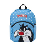 Roncato Zaino Bambina in Tessuto Azzurro Silvestro Looney Tunes + Astuccio