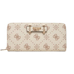 Guess Portafoglio Donna in Ecopelle Vaniglia con Polsino e Logo