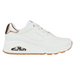 Skechers Slip On Donna Bianco Uno - Shimmer Away