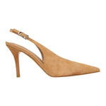 Guess Chanelle Primo Donna in Camoscio Marrone con Tacco a Stiletto Alto 100mm