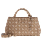 Guess Borsa a Mano Carrie Donna in Ecopelle Biscotto con Tracolla