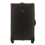 Guess Trolley Grande in Abs Marrone e Bordeaux con Stampa 4G Logo