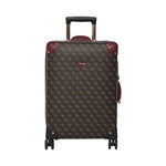 Guess Trolley Piccolo in Abs Marrone e Bordeaux con Stampa 4G Logo