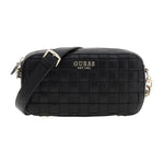 Guess Borsa a Tracolla Donna in Ecopelle Nera Intrecciata