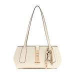 Guess Borsa a Spalla Donna in Ecopelle Bianca Brooke Charm