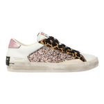 Crime London Sneakers Donna Rosa Leopardato Distressed Wild Safari