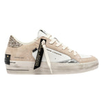 Crime London Sneakers Donna Bianco Sabbia Sk8 Deluxe Wedge Champagne Dust