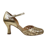 Scarpeborseonline Dècollettè Braccialetto Donna in Ecopelle Platino con Tacco Alto 75mm