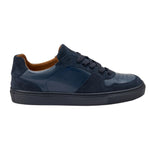 Frau Sneakers Uomo in Pelle Blu con Inserti in Camoscio