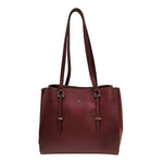 Caleidos Borsa a Spalla Donna in Pelle Bordeaux