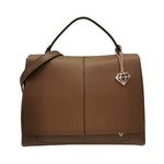 Caleidos Borsa a Mano Rigida Donna in Pelle Castoro con Tracolla