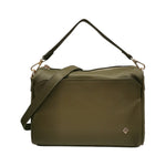 Caleidos Borsa a Tracolla Donna in Pelle Foresta con Triplo Scomparto