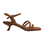 Luciano Barachini Sandalo Donna in Pelle Cuoio con Tacco Alto 50mm