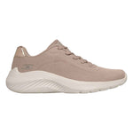 Skechers Sneakers Donna in Tessuto Tortora Bobs Squad Waves