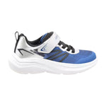 Skechers Sneakers Bambino in Tessuto Blu Argento Microspec Velocity