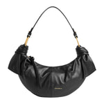 Coccinelle Mezzaluna Piccola Donna Furoshiki in Pelle Nera