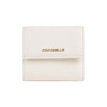 Coccinelle Portafoglio Piccolo Donna Metallic Soft in Pelle Perla