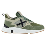 Munich Clik Sneakers Uomo in Camoscio e Tessuto Verde