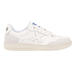 Munich Legit Man Sneakers Uomo in Pelle e Camoscio Bianca con Dettaglio Azzurro