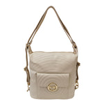 M Brc Borsa/Zaino Donna Linea Round in Pelle Avorio