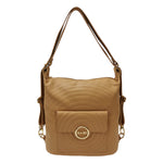 M Brc Borsa/Zaino Donna Linea Round in Pelle Cammello