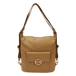 M Brc Borsa/Zaino Donna Linea Round in Pelle Cammello