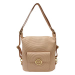 M Brc Borsa/Zaino Donna Linea Round in Pelle Cipria
